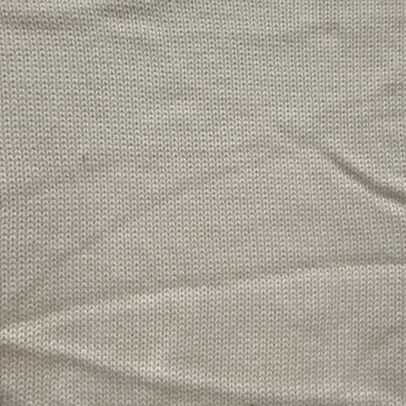 Quince Organic Cotton Mock Neck Sweater Womens L Gray Knit White - Picture 6 of 7